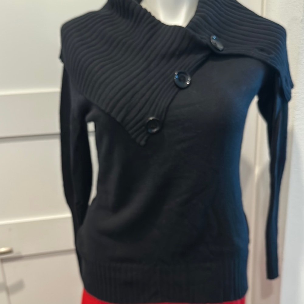 MICHAEL Michael Kors Black Cowl Neck Sweater
